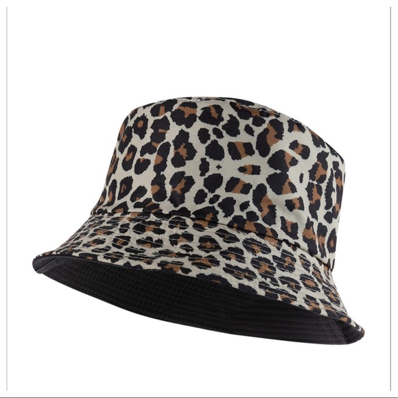 #04 Leopard print reversible Bucket hat - Picture 4 of 5